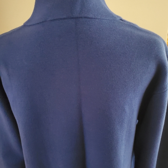 Talbots blue long sweater. NWT - Picture 3 of 6